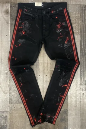 Jordan craig- striped & painted jeans