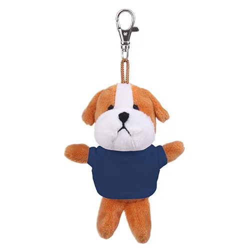 Soft Plush Bulldog Keychain with Tee