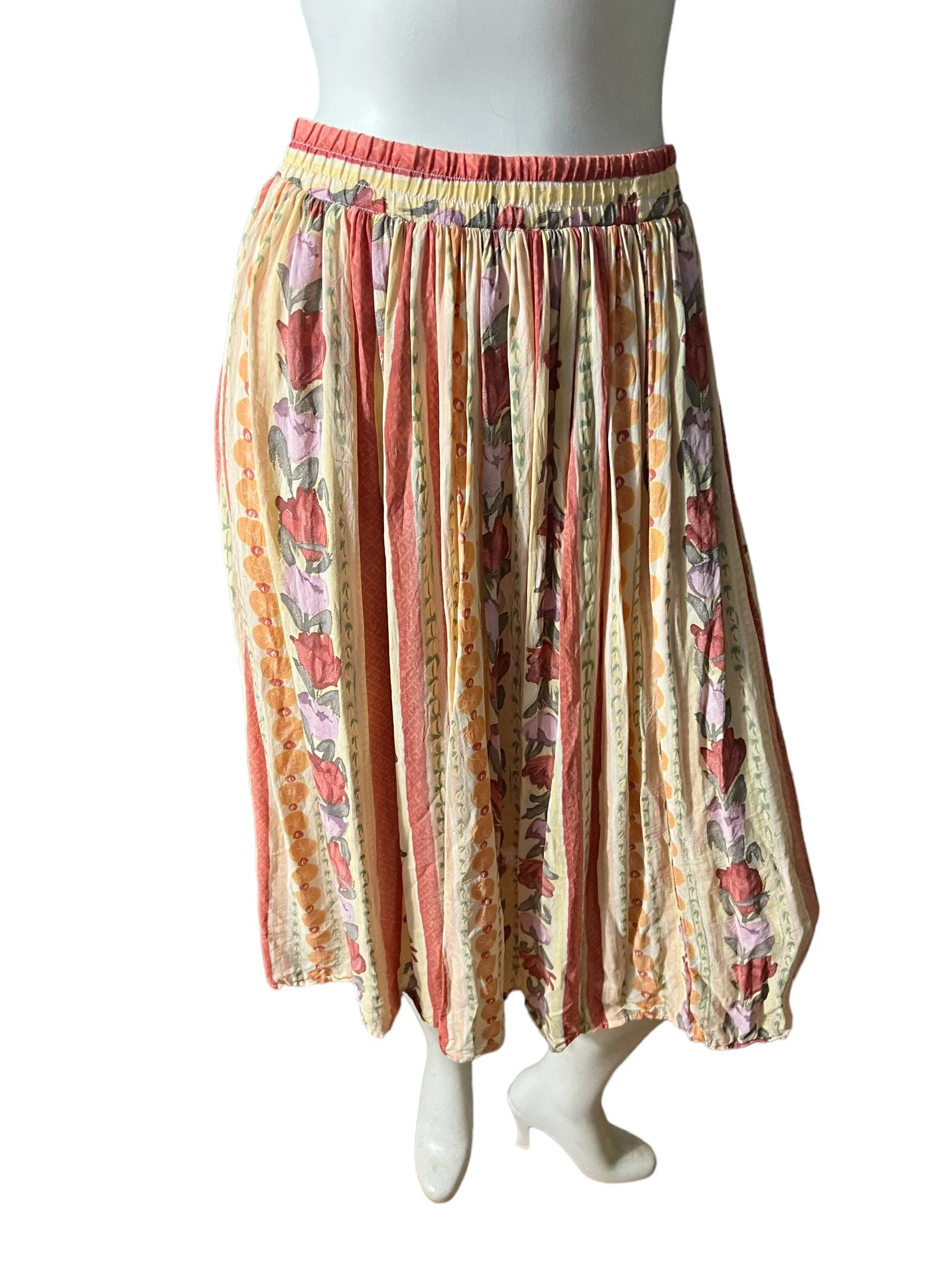 Vintage Carole Little petites skirt rayon 6
